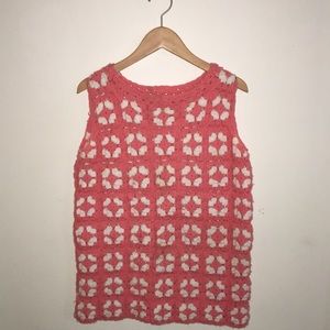 Vintage crochet sleeveless top